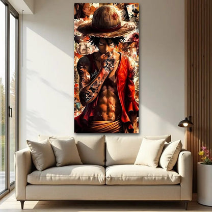 One Piece Luffy Anime Canvas Wall Art 