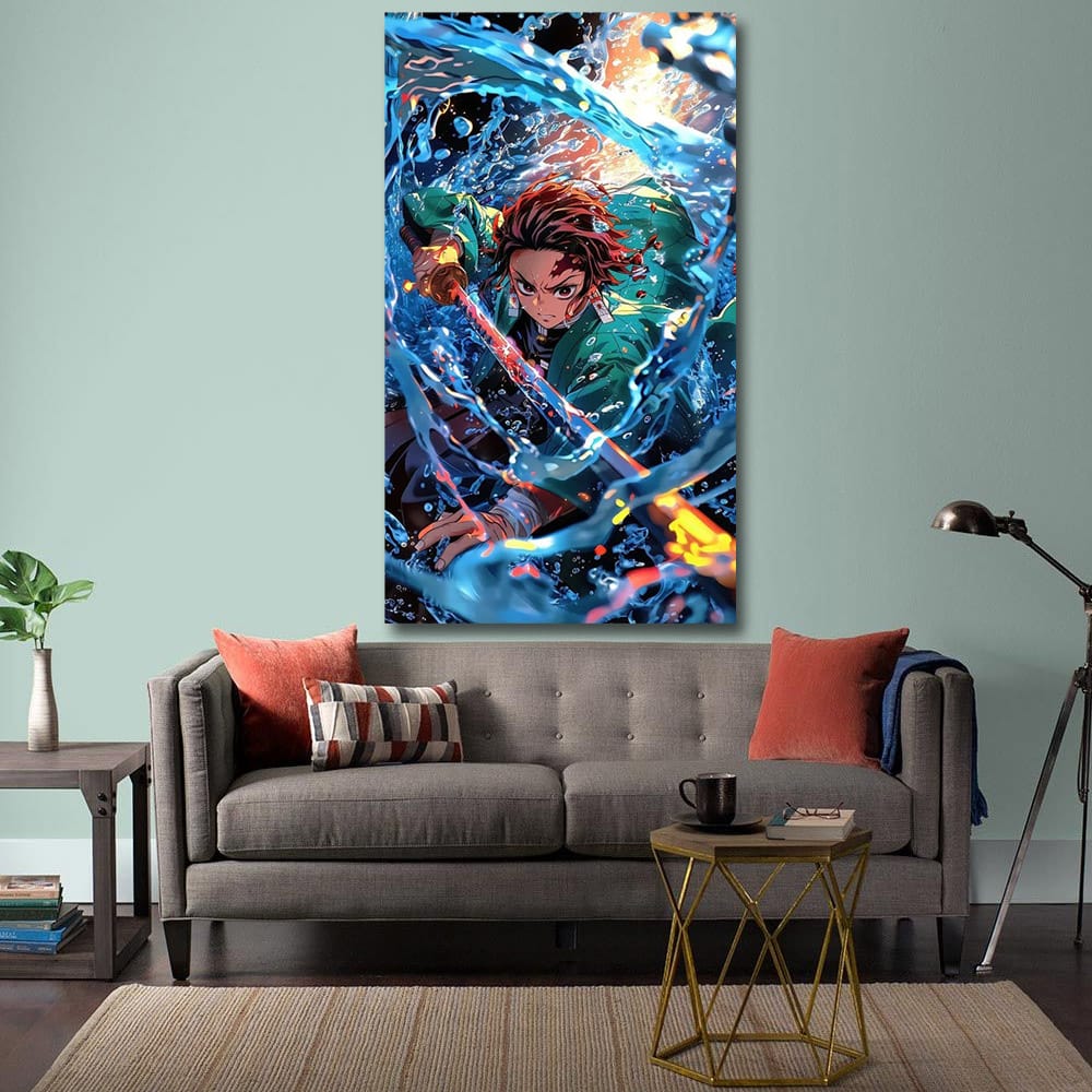 Tanjiro Demon Slayer Anime Canvas Wall Art