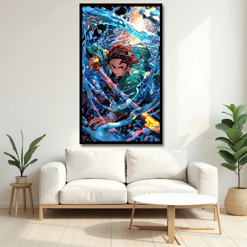 Tanjiro Demon Slayer Anime Canvas Wall Art