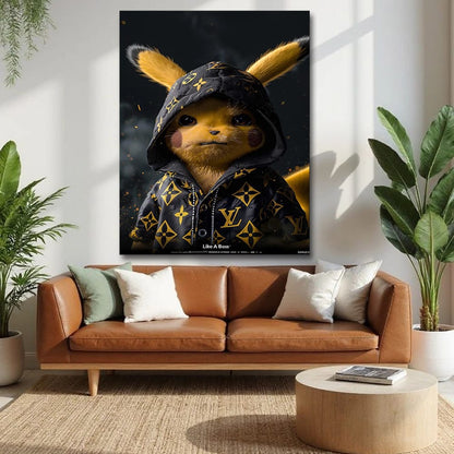 Pikachu Pokemon Anime Canvas Wall Art Painting 