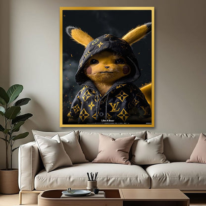 Pikachu Pokemon Anime Canvas Wall Art Painting 