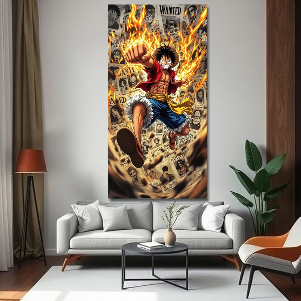 One Piece Luffy Anime Canvas Wall Art 