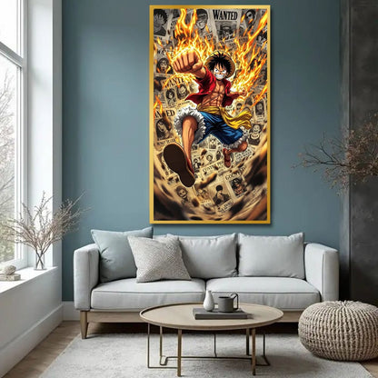 One Piece Luffy Anime Canvas Wall Art 