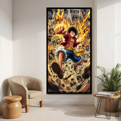 One Piece Luffy Anime Canvas Wall Art 