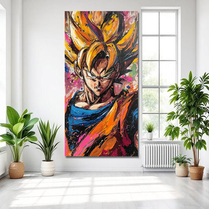 Goku Anime Canvas Wall Art For Bedroom And Living Room Decoration 