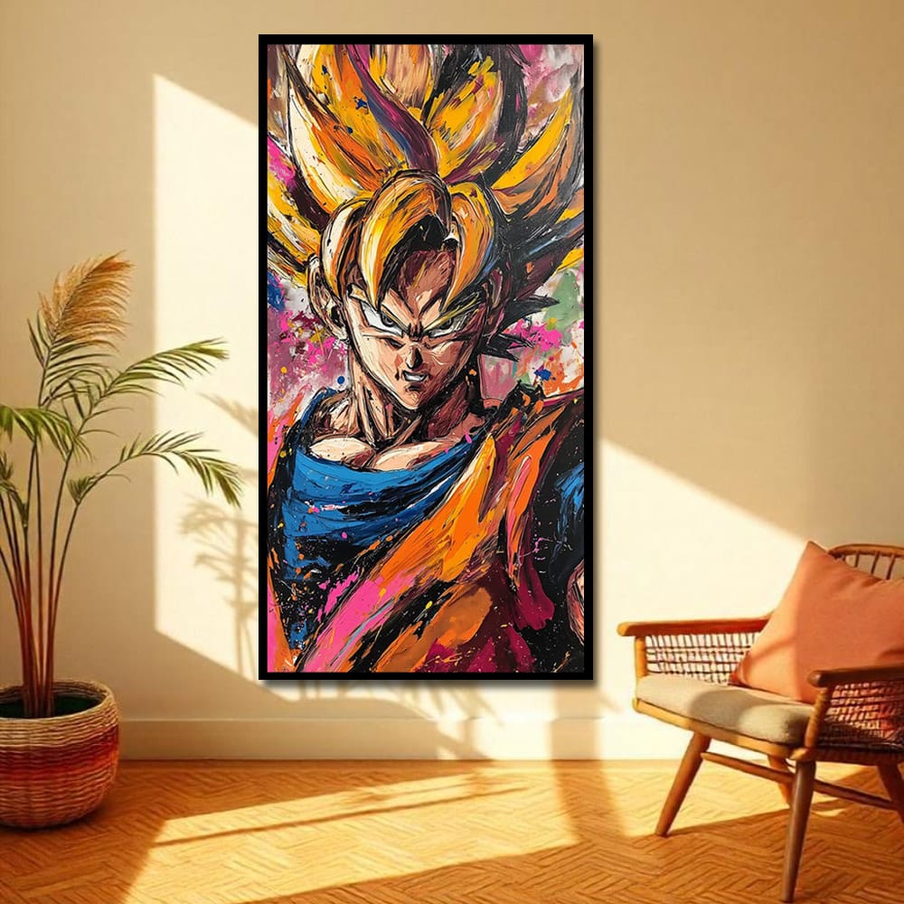 Goku Anime Canvas Wall Art For Bedroom And Living Room Decoration 