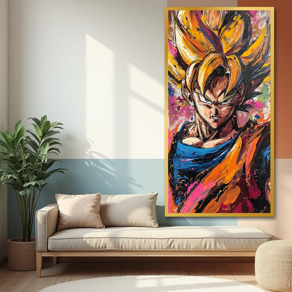 Goku Anime Canvas Wall Art For Bedroom And Living Room Decoration 