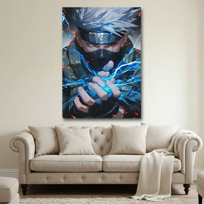 Kakashi Chidori Naruto Anime Canvas Wall Art Painting For Living Room And Bedroom Decor