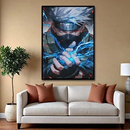 Kakashi Chidori Naruto Anime Canvas Wall Art Painting For Living Room And Bedroom Decor