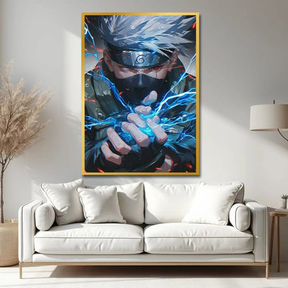 Kakashi Chidori Naruto Anime Canvas Wall Art Painting For Living Room And Bedroom Decor
