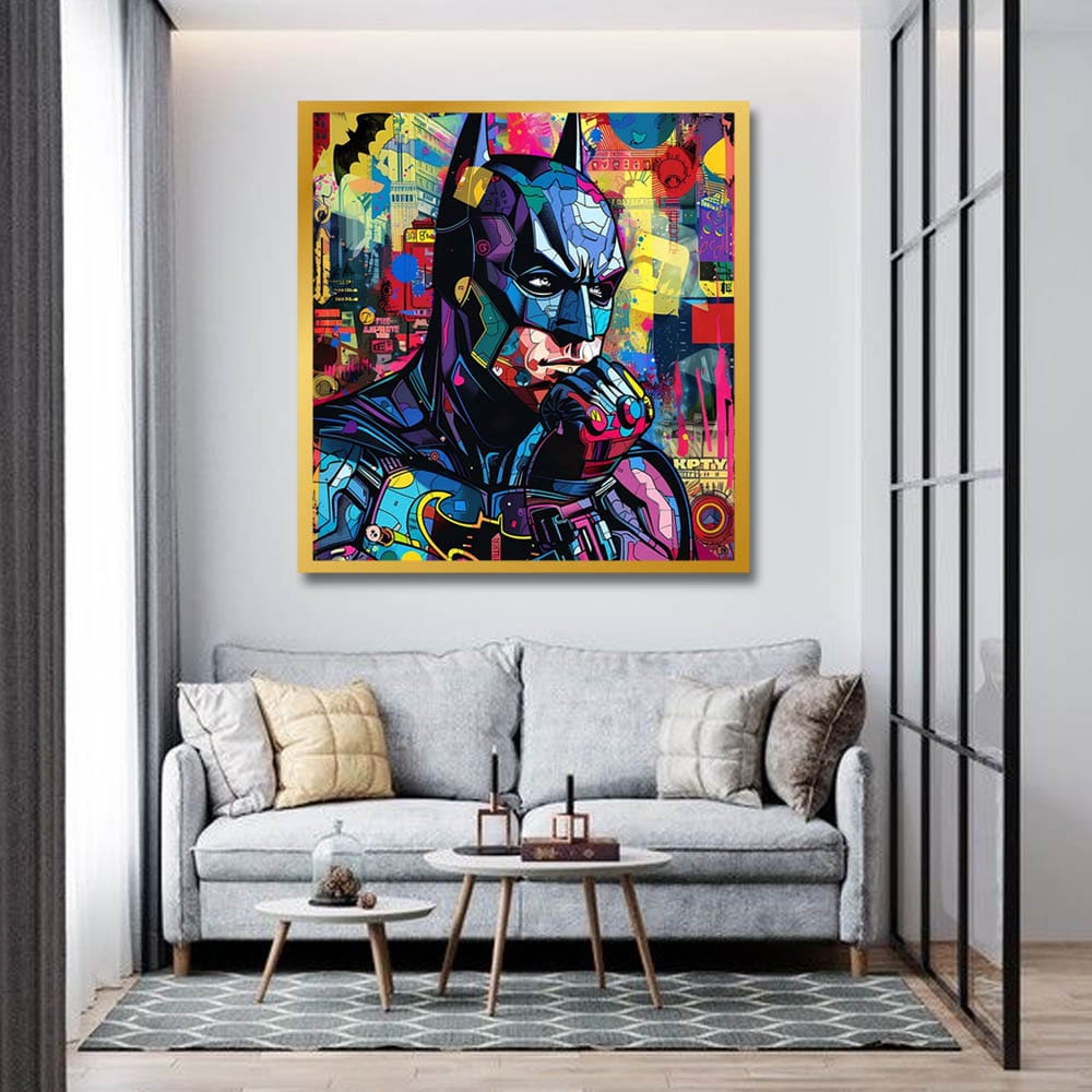 Batman Canvas Wall Painting For Bedroom
