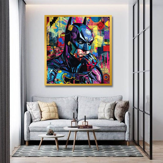 Batman Canvas Wall Painting For Bedroom