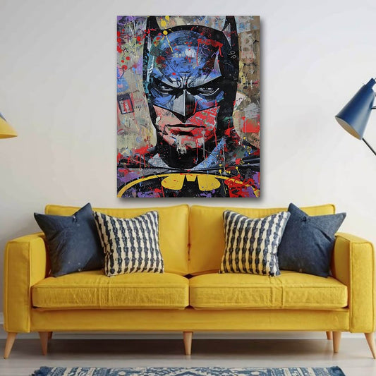 Batman Canvas Wall Painting For Home Decor
