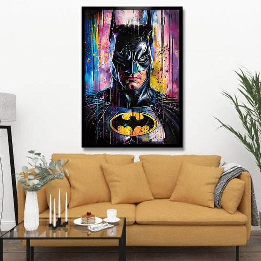Batman Canvas Wall Painting For Living Room Wall Decoration