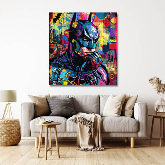 Batman Canvas Wall Painting For Bedroom