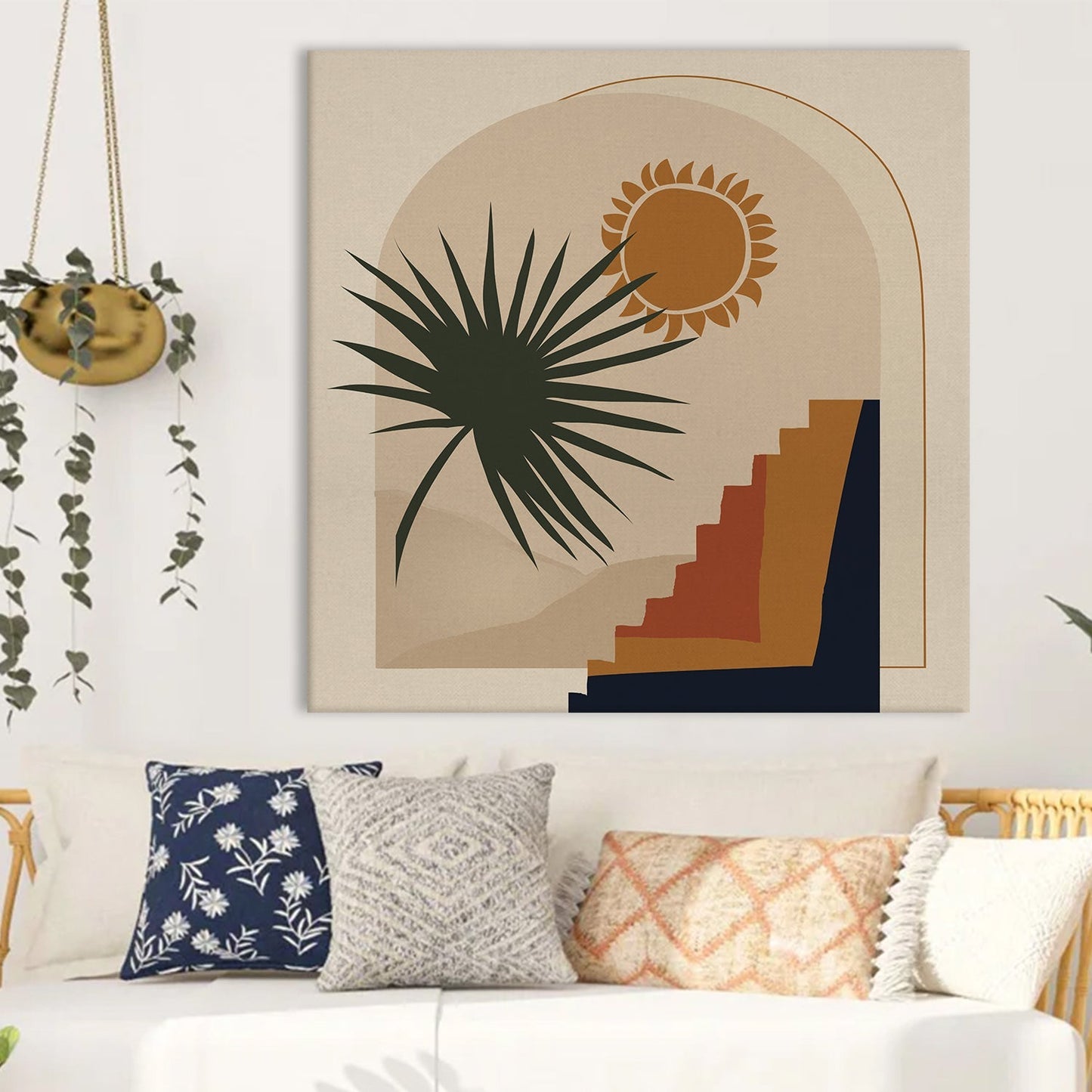 Boho Chic Canvas Wall Art Painting 
