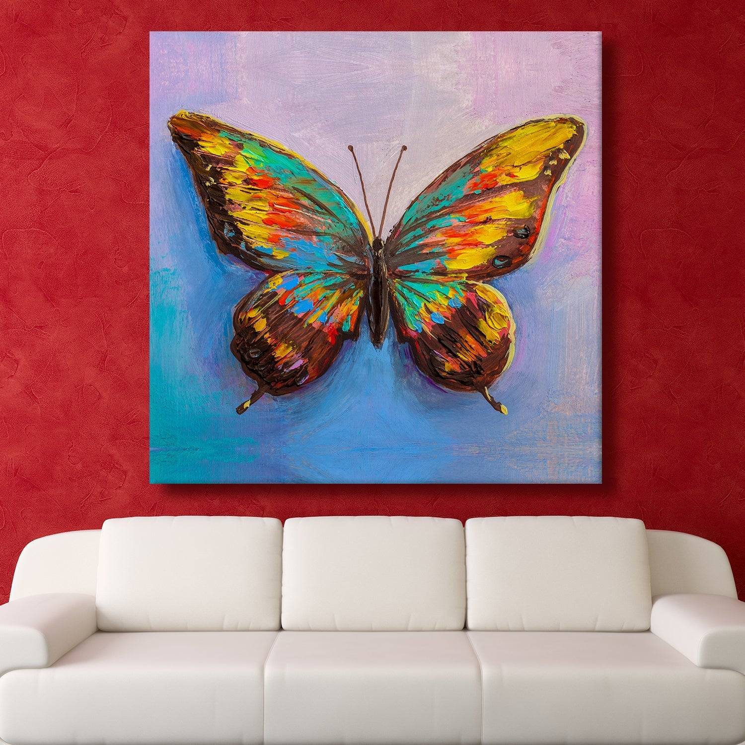 Beautiful Butterfly Canvas Wall Art Painting 