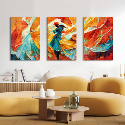 Dancer Portrait with Sunset Hues for hotel wall decor