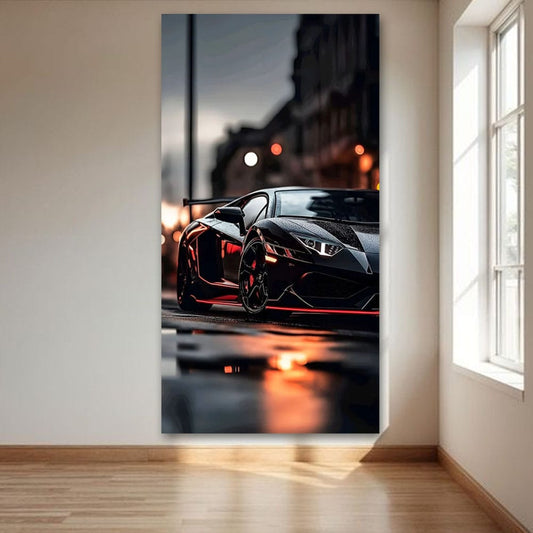 Car Canvas Wall Painting For Bedroom And Office Decoration