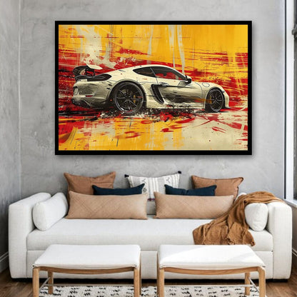 Car Canvas Wall Art For Living Room And Hotel Room Decoration