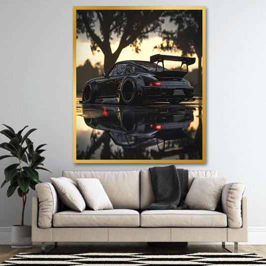 Car Canvas Wall Painting For Bedroom And Hotel Room Decor