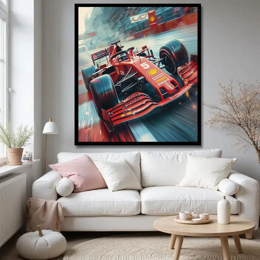 Car Canvas Wall Painting For Bedroom And Hotel Decor
