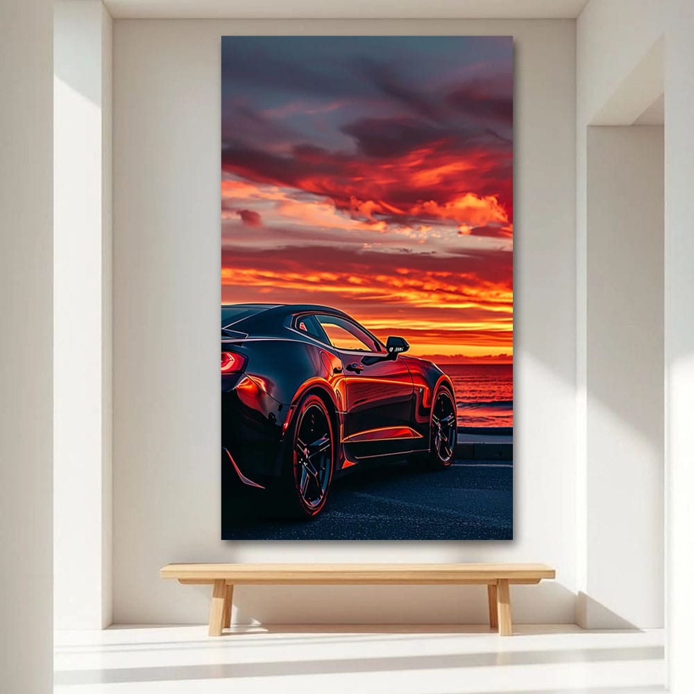 Car Canvas Wall Painting For Bedroom And Office Decor
