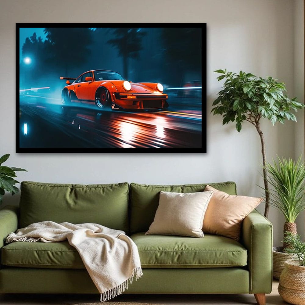 Car Canvas Wall Art For Bedroom And Drawing Room Decoration