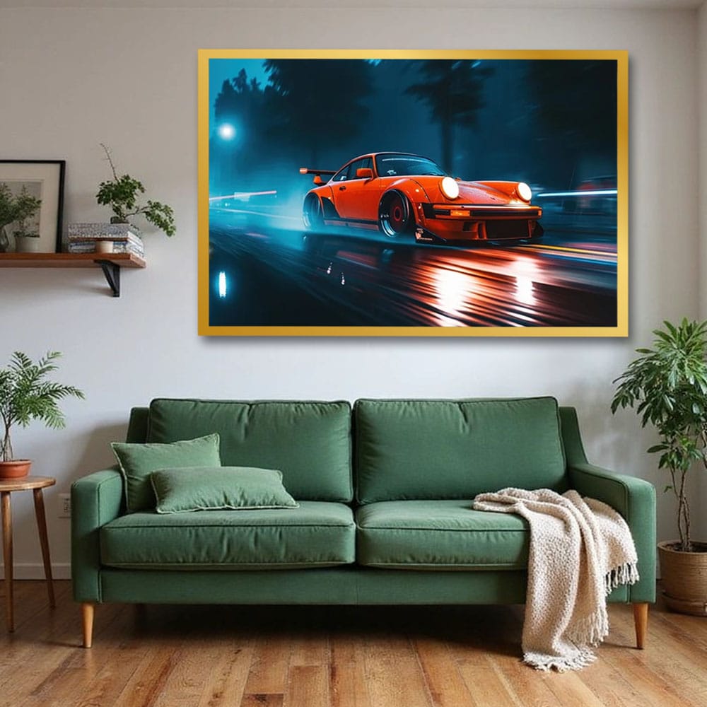 Car Canvas Wall Art For Bedroom And Drawing Room Decoration