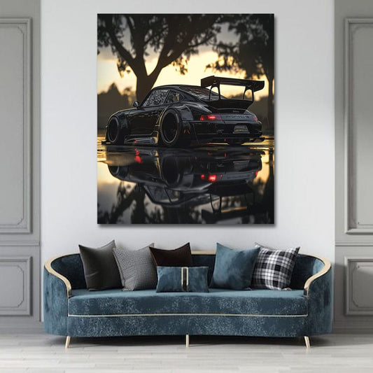 Car Canvas Wall Painting For Bedroom And Hotel Room Decor
