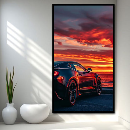 Car Canvas Wall Painting For Bedroom And Office Decor