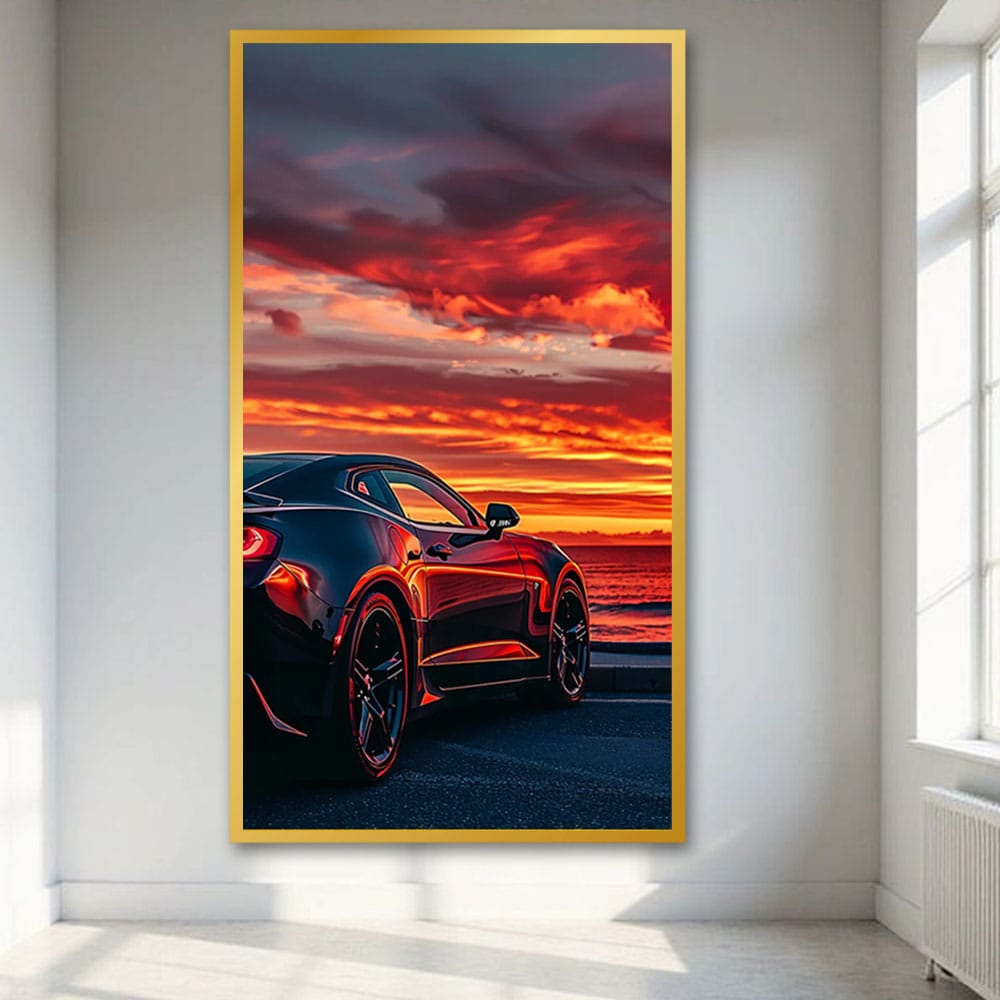 Car Canvas Wall Painting For Bedroom And Office Decor