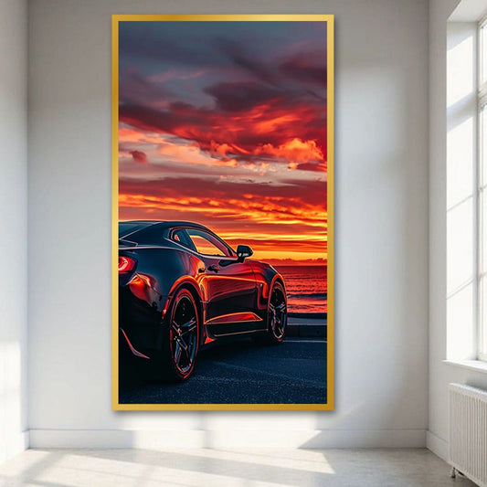 Car Canvas Wall Painting For Bedroom And Office Decor