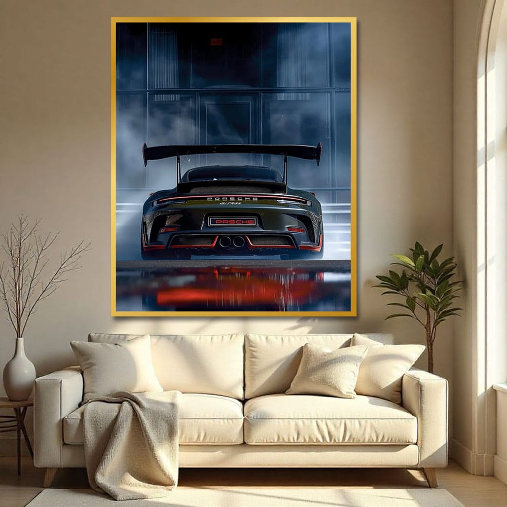 Car Canvas Wall Painting For Bedroom And Living Room Decoration