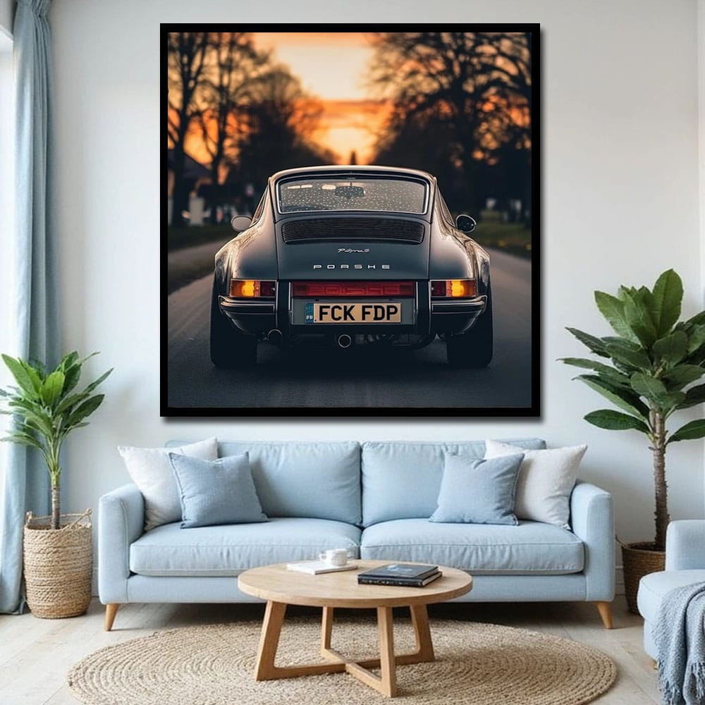 Car Canvas Wall Painting For Bedroom And Living Room Decor