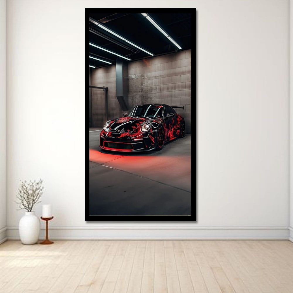 Car Canvas Wall Painting For Bedroom And Drawing Room Decor 