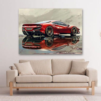 Car Canvas Wall Art For Living Room And Hotel Room Decor 