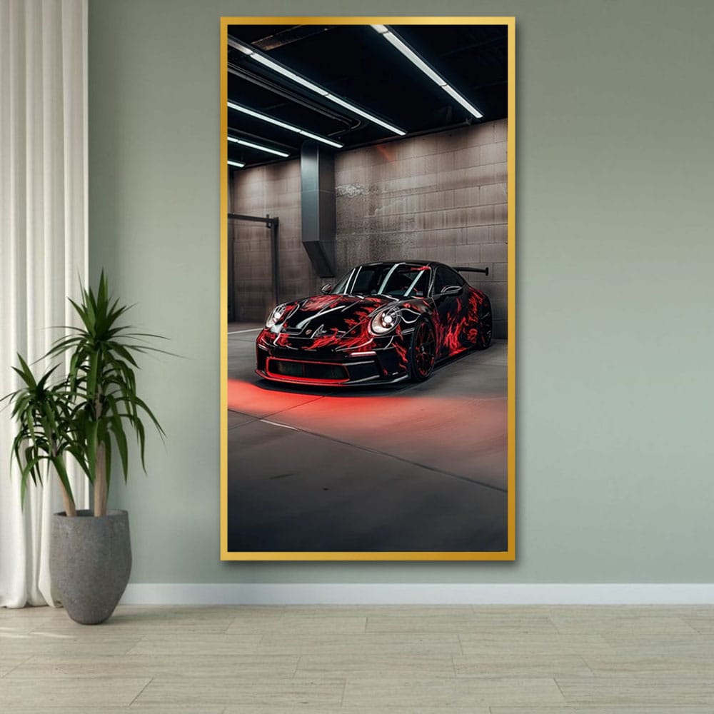 Car Canvas Wall Painting For Bedroom And Drawing Room Decor 