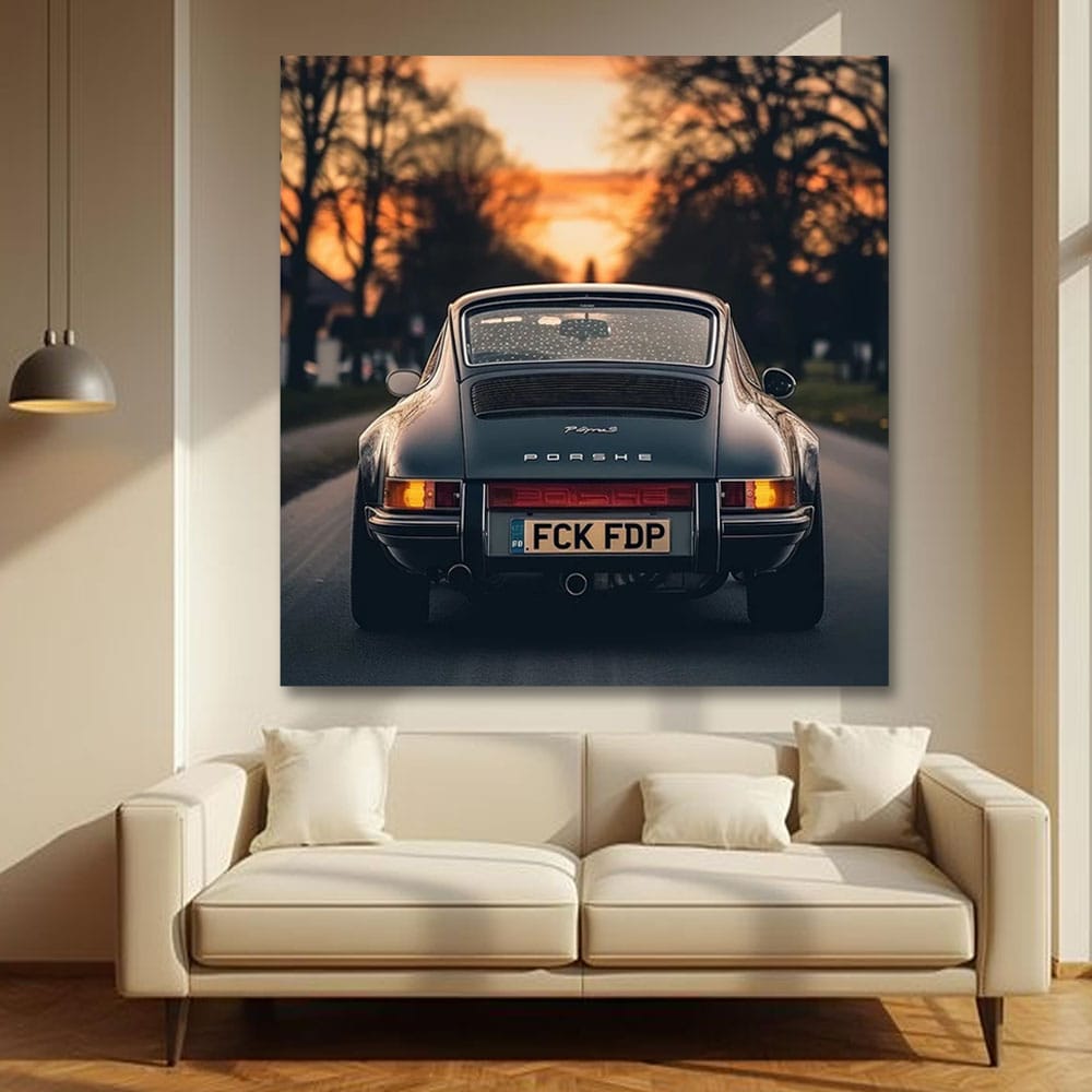 Car Canvas Wall Painting For Bedroom And Living Room Decor