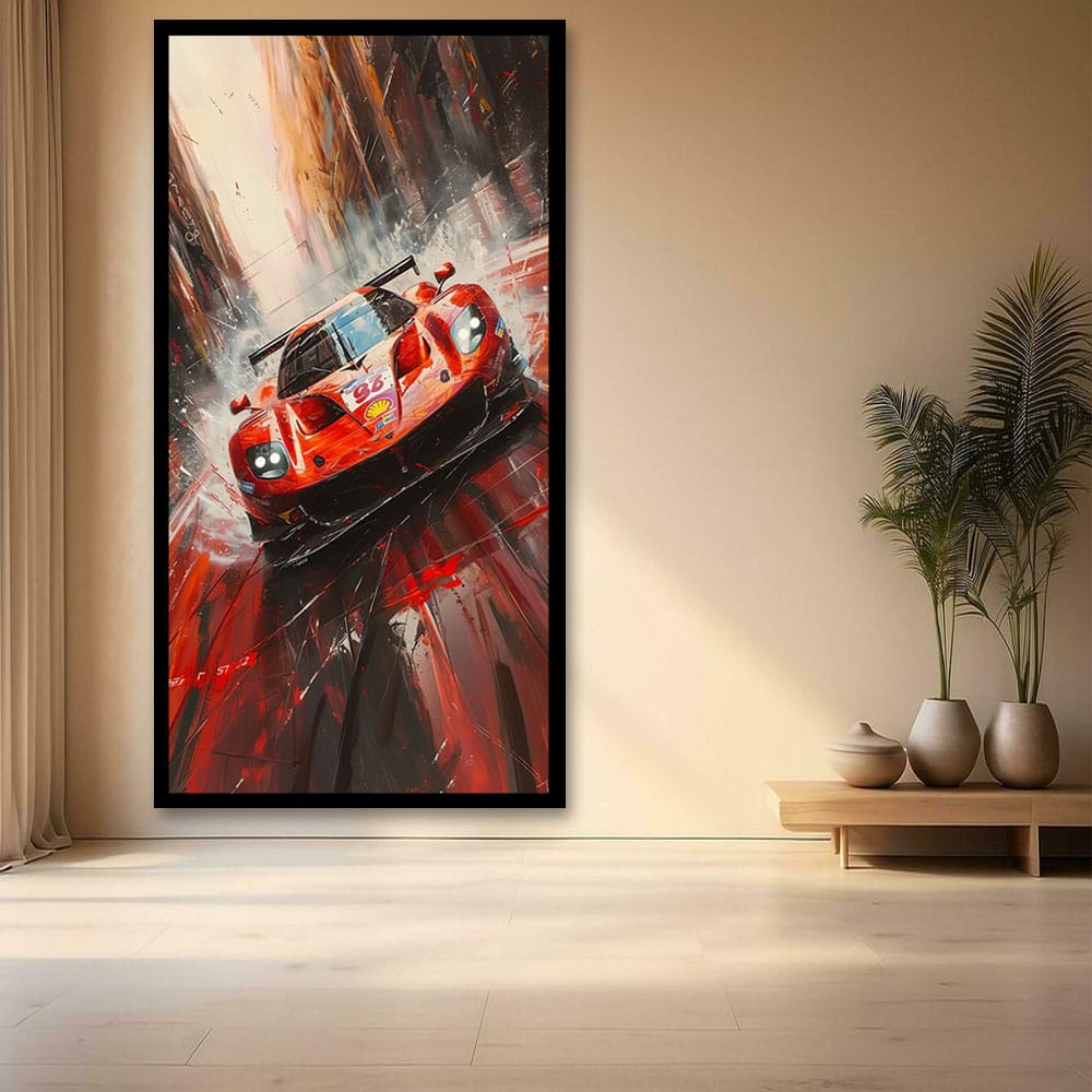 Car Canvas Wall Painting For Bedroom And Living Room Decor