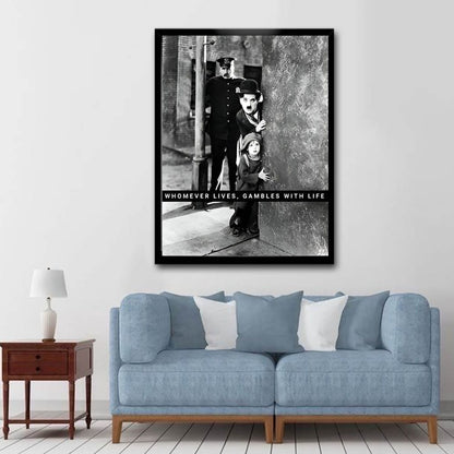 Charlie Chaplin Canvas Wall Art
