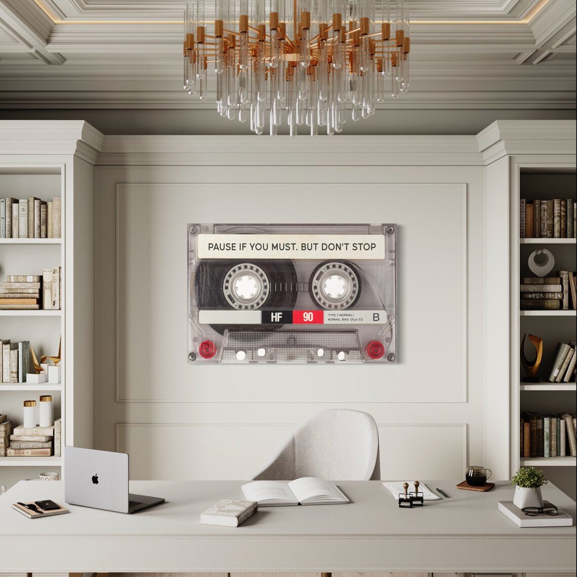 Pause If You Must. But Don't Stop Canvas Wall Art Painting