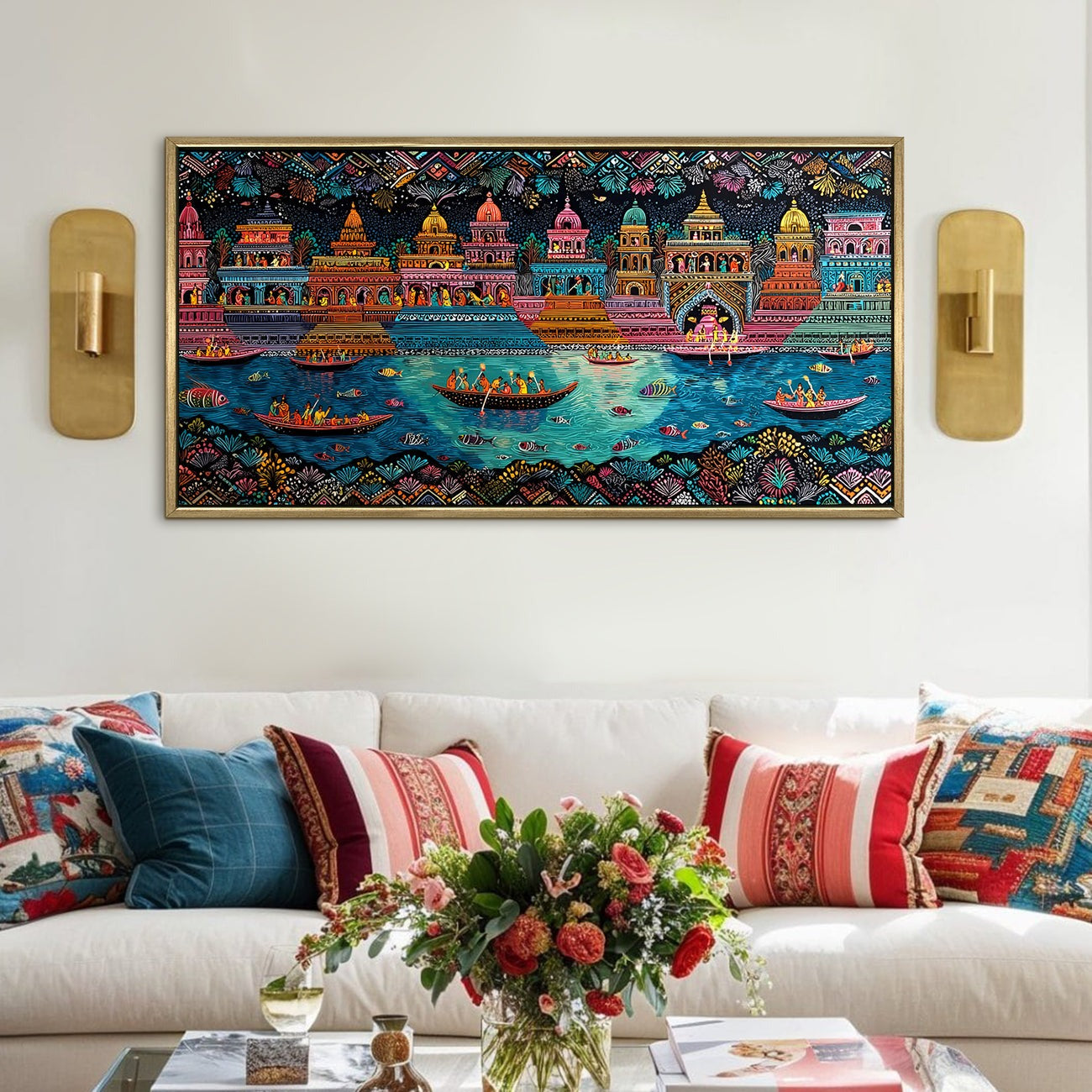 Banaras Ghats Painting