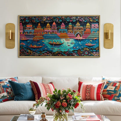 Banaras Ghats Painting