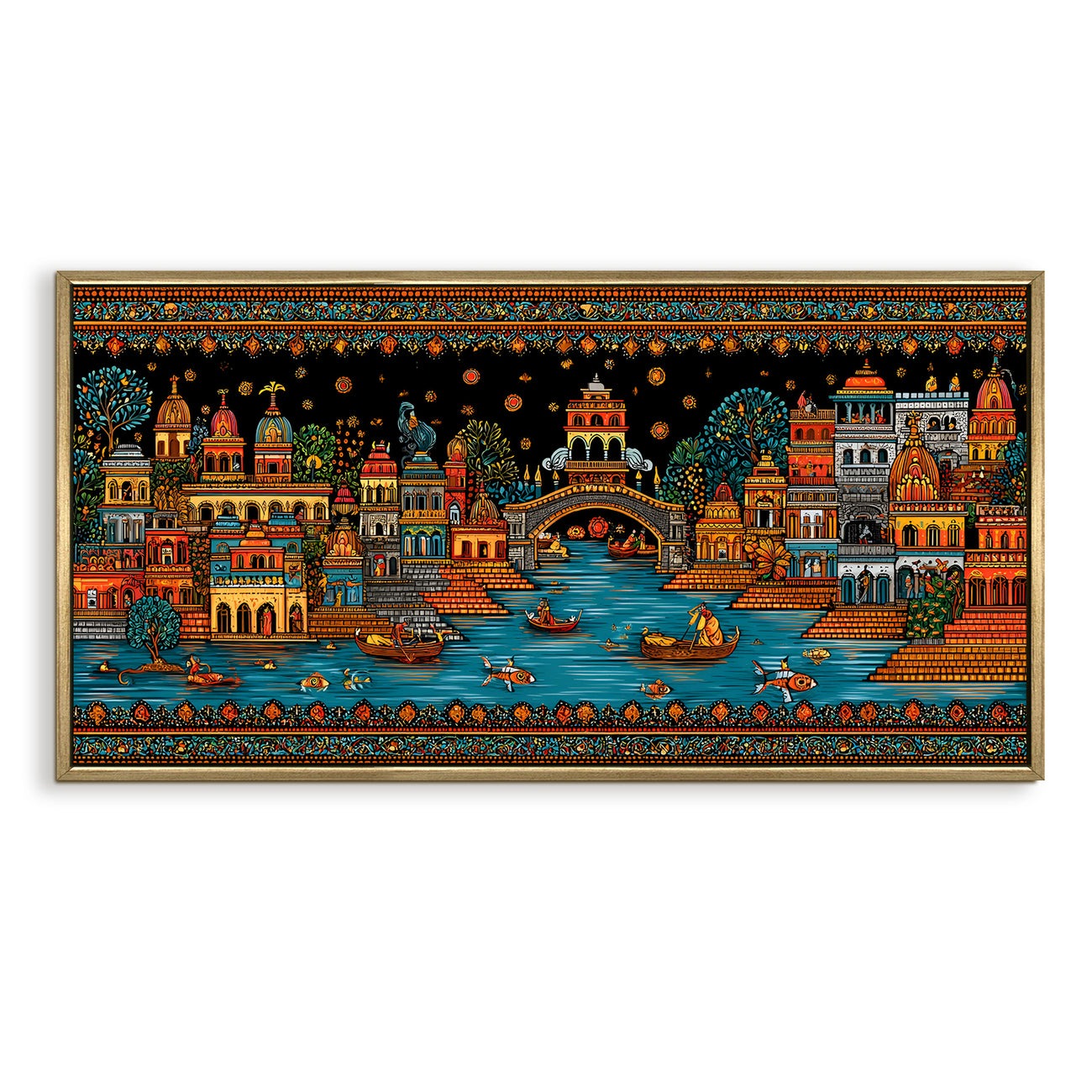  Banaras Ghats Painting 