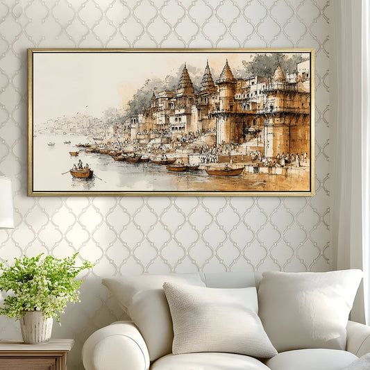 Banaras Ghats Painting