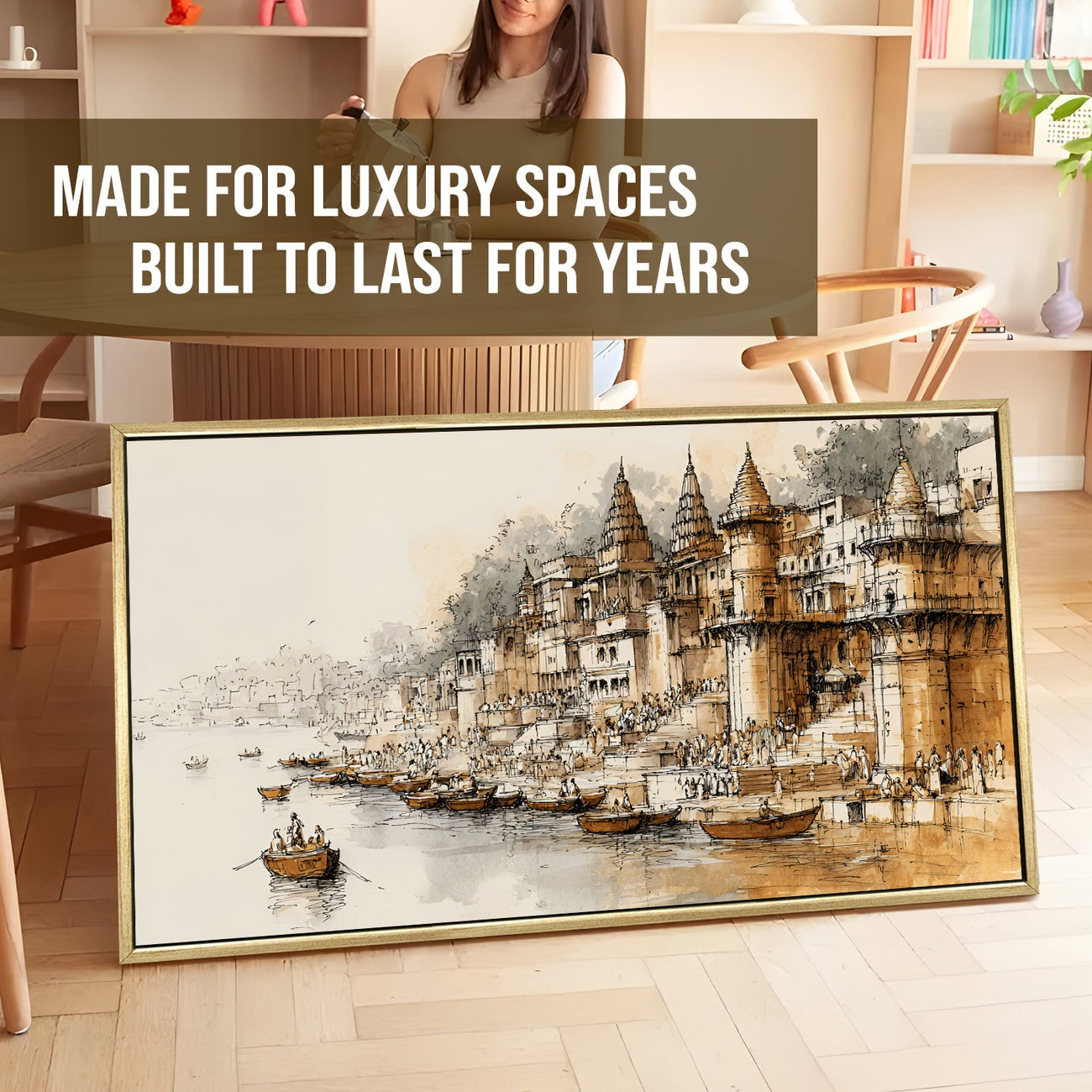 Banaras Ghats Painting