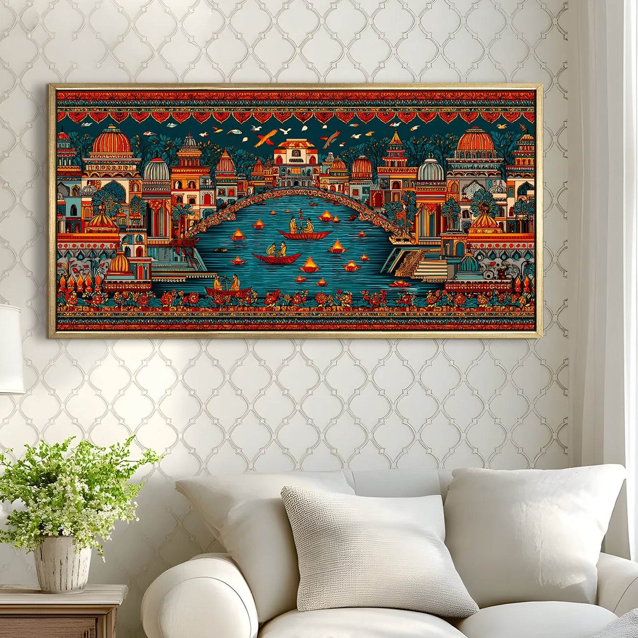 Banaras Ghats Painting