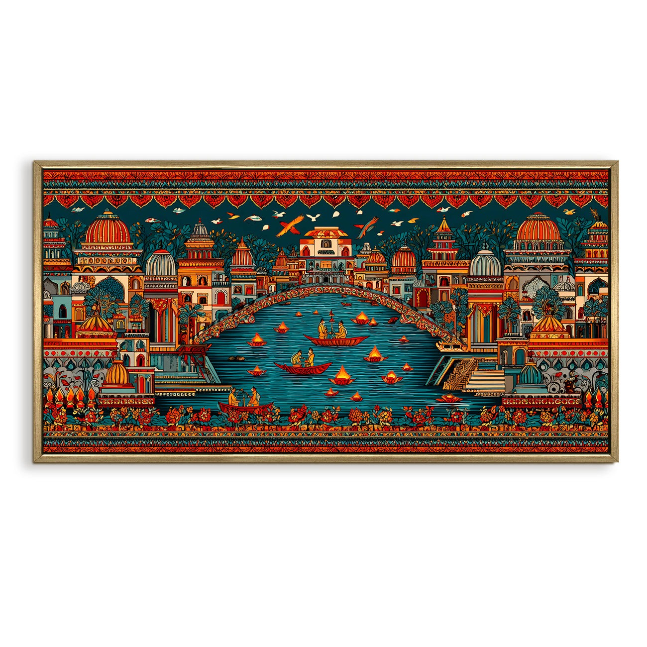 Banaras Ghats Painting