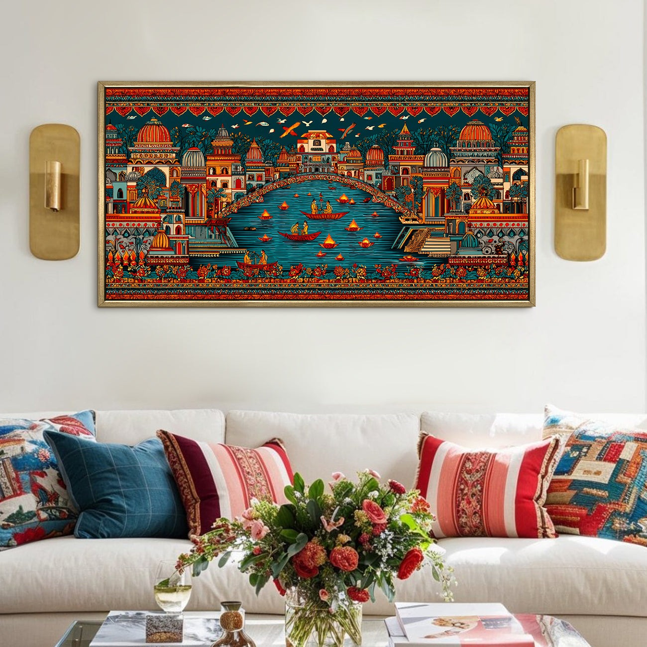Banaras Ghats Painting